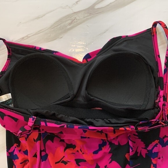 NWOT AQUA GREEN | Tankini  Tiered Ruffle Swim Top M - Picture 5 of 5